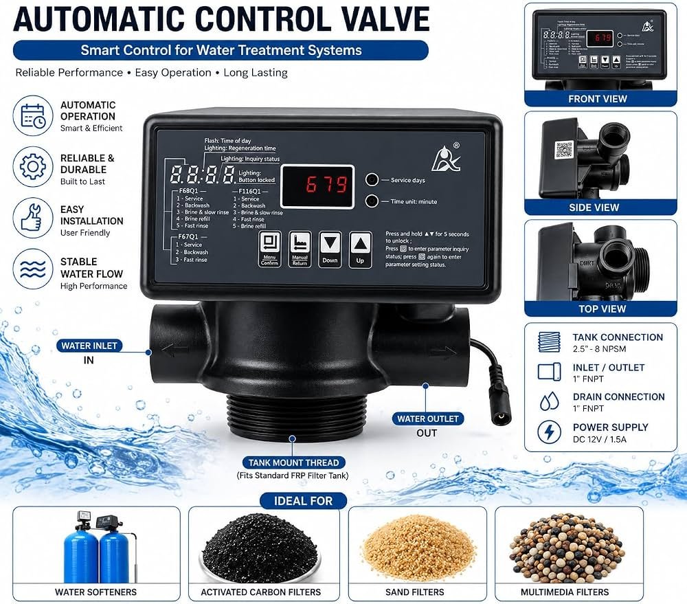Runxin Automatic Multiport Filter Valve - Regular